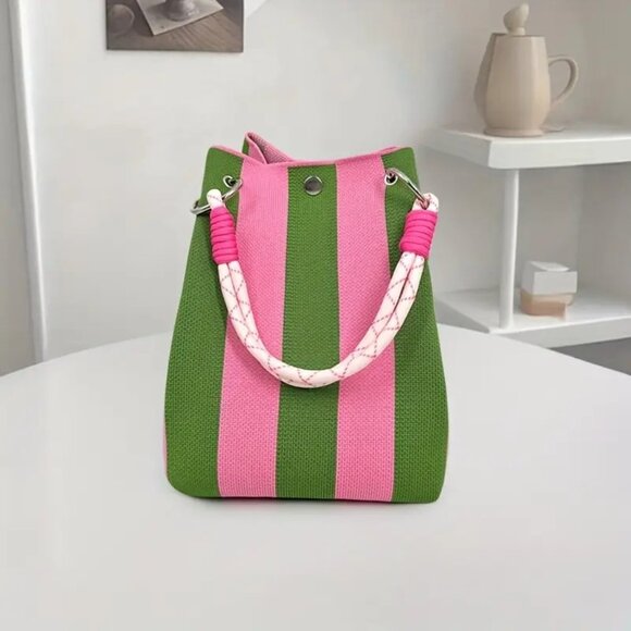 NWT - Vibrant Vintage-Inspired Bucket Tote (SKU #0481) - Picture 3 of 7